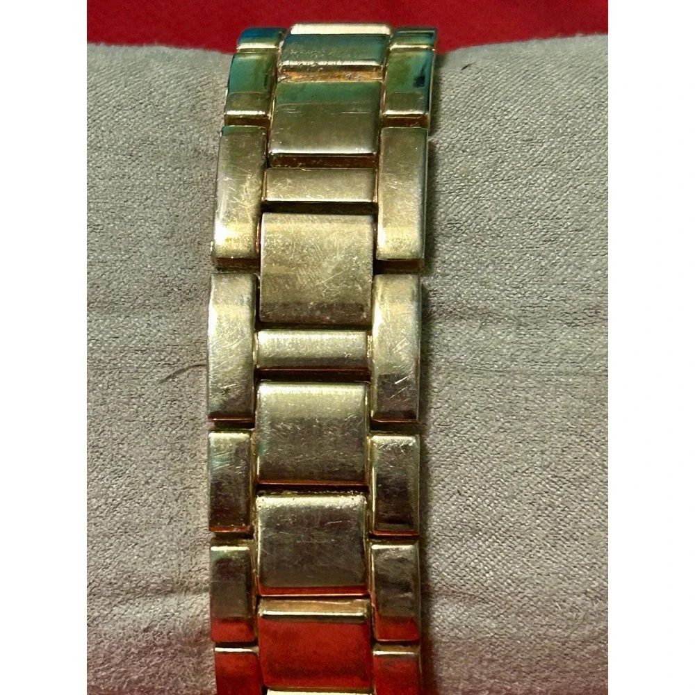 Gossip Day Date Crystal Accent Rose Gold Tone Watch New Battery
